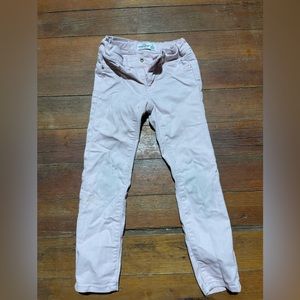 5 size pink pants straight legs